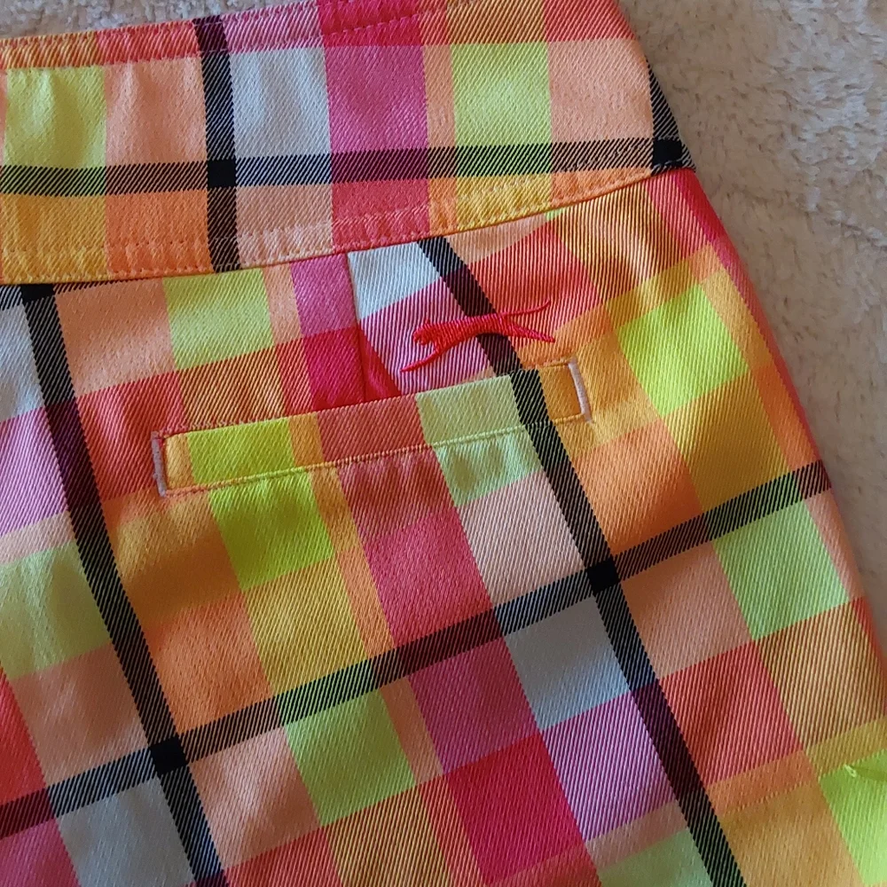 🌺 NEW Slazenger Bright Plaid Golf Shorts - Picture 7 of 9